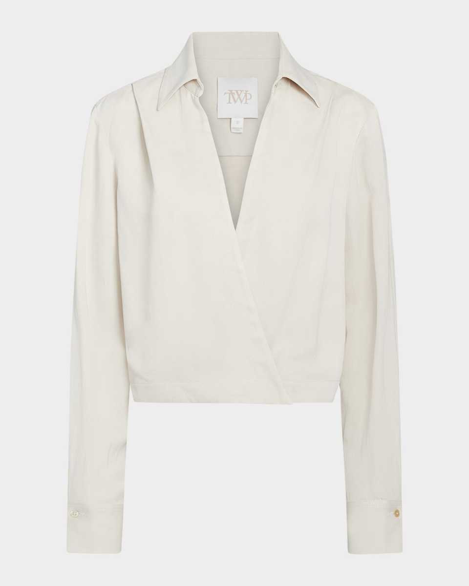 Gtgoan Linen-Blend Blouse